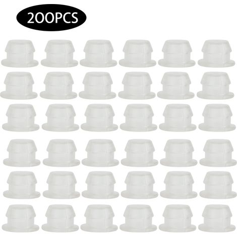 200 embouts de tuyau en caoutchouc, raccords pour tuyaux d'irrigation goutte à goutte de 16 mm (1/5)