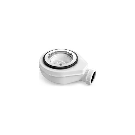 Siphon de Douche 90mm Sortie 40/50mm Anti-Odeurs avec Filtre à Cheveux pour Cabine de Douche (1/4)