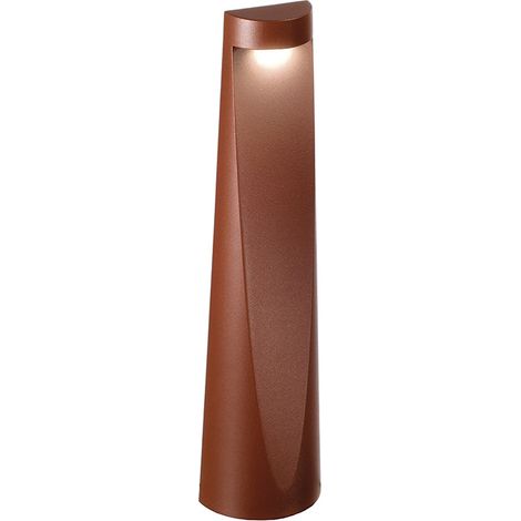 Borne EDDIE Borne LED 7W 50° IP65 3000K 777lm Structure en aluminium moulé sous pression peint en marron - Rossini Illuminazione (1/4)