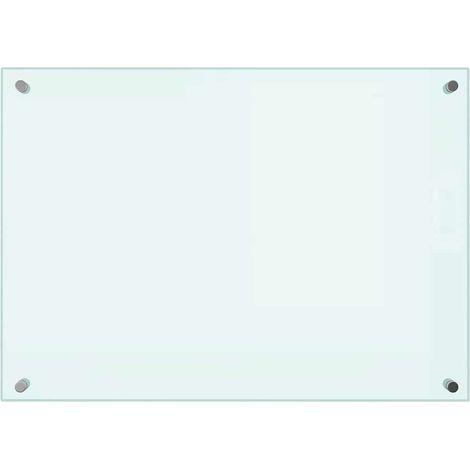 Kitchen Backsplash Milk 70 x 50 cm Tempered Glass vidaXL