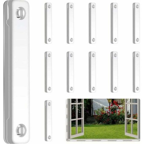 Magnetische Clips für Moskitonetze, 12er-Packung, starke Klebemagnete (1/5)