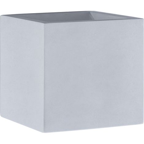 Paco Home Lampada Da Parete Interni Corridoio Cubo Luce Indiretta Effetto Up Down G9  Senza illuminante,  Grigio cemento (1/4)