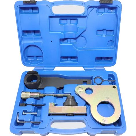 Kit de herramientas para la sincronización del motor, construcción de acero, compatible con Renault y Nissan 1.6D, juego completo de herramientas, tamaño estándar, aproximadamente 2 kg. (1/5)