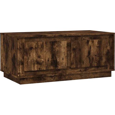Maison Exclusive - Tavolino da Salotto Rovere Fumo 102x50x44 cm Legno Multistrato (1/5)