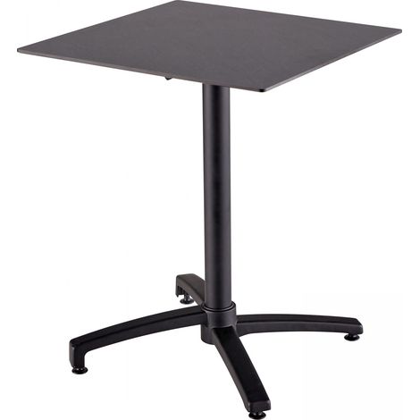 Table de jardin 60 cm inclinable ardoise gris foncé