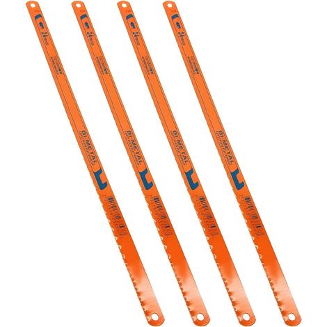 lame per seghetto alternativo, 300 mm, 24 TPI, universali, ad alte prestazioni, acciaio legato, per legno, metallo, plastica (arancione)