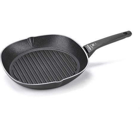 Moneta Poêle Griller Éco Noir 28 cm Aluminium Recyclé