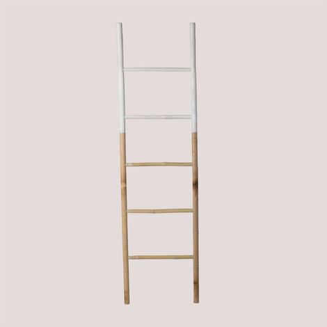 Sklum – Escalier Diped Leit – Bambou 100% naturel – Dimensions 180x50x4 cm – Design artisanal bicolore – Pour rangement vêtements et accessoires