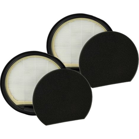 vhbw 2x Staubsaugerfilter Ersatz für Bosch 12022118, 6.05.06.27-0 für Staubsauger - Abluftfilter Schwarz Weiß