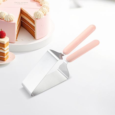 Découpeur séparateur de gâteau triangle en acier inoxydable, outil de découpe et de service pour desserts étagés, spatule de pâtisserie (1/5)