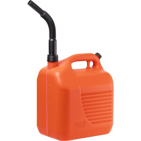Tanica per gasolio da 10 litri  Tanica in plastica con beccuccio  Contenitore omologato CE per carburanti, idrocarburi e merci (1/5)