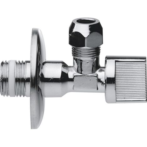 Rubinetto a sfera con guarnizione in ptfe e rosetta 1/2x10 (1/3)