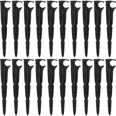 20 Pièces 16mm Piquets de Support de Tuyau D'irrigation, D'irrigation D'égouttement Support, Irriging Drip Support Stakes, pour Tube d'égouttement 16mm, pour Potagers, Jardins, Parterres
