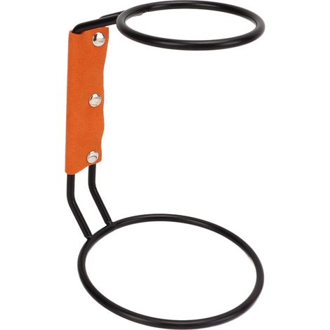Vierta sobre el soporte para gotero de café, soporte de hierro para gotero con estuche de cuero para café doméstico.