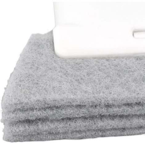 Lot de 5 brosses de nettoyage pour rails de fenêtre, avec grattoir intégré, pour fenêtres et portes coulissantes. (1/5)