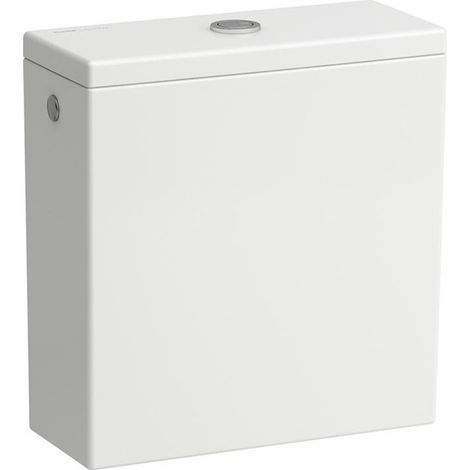Cisterna Laufen Kartell para la combinación de WC autónomo 824331, doble descarga, conexión lateral de agua, color: Negro brillante - H8293327168721