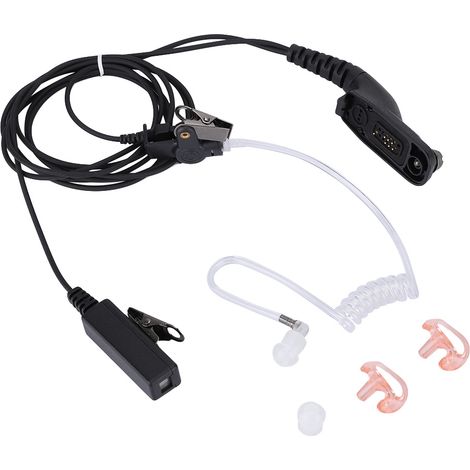 Écouteur à tube d'air 2 broches avec PTT et casque audio pour Motorola, kit de surveillance (1/5)