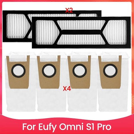 Juego de 6 filtros y bolsas para aspiradora Eufy Omni S1 Pro (Repuestos para aspiradora)