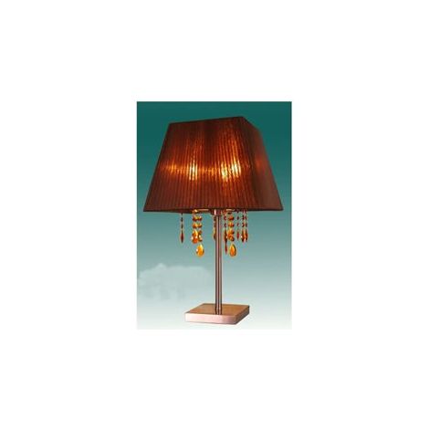 Olympic lampada da tavolo quadrata 3xe14 l.33xw.33xh.33xh.57cm marrone/rame