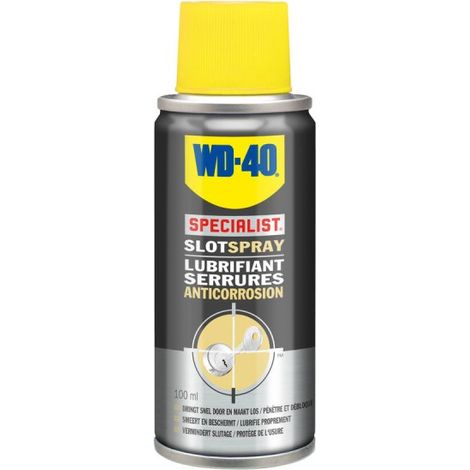 Lubrifiant wd40 specialist lock spray silicone zéro graisse 100ml (1/2)