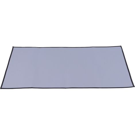 Tapis de protection en silicone ignifugé pour barbecue de camping extérieur, gris (1/5)