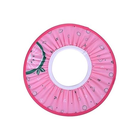 Bonnet de douche ajustable en EVA avec visière Hippocampe et protection pour shampoing doux. (1/4)