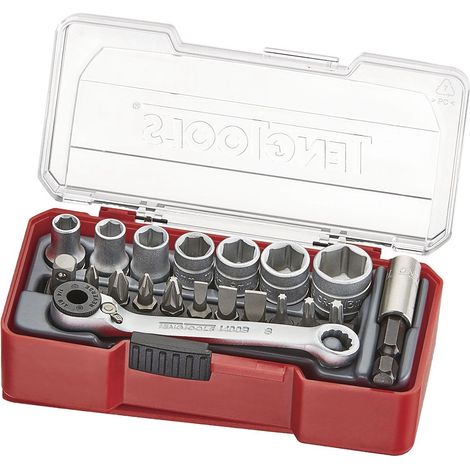 Douilles et embouts 1/4 PH- PZ-TX- 20 pièces Teng Tools TJ1420