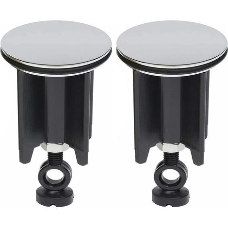 2 pièces bouchon de lavabo universel cuivre couverture évier salle de bain 40mm bouchon Pop-Up remplacement bouchon de vidange salle de bain robinet luminaire (1/2)