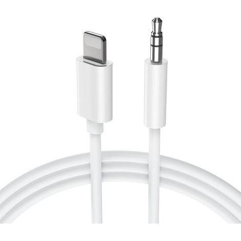 Memkey – Cavo audio ausiliario per auto da 1 m – Jack stereo maschio da 3,5 mm – Compatibile con iPhone 14/13/12/11/8/X – TPE resistente per una trasmissione stabile – 8 Plus (1/5)