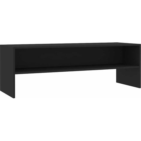 Meuble TV Noir 120x40x40 cm Bois d'ingénierie (1/5)