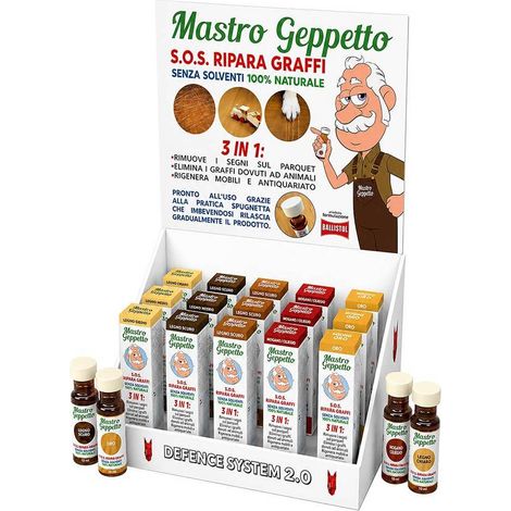 ESPOSITORE 'MASTRO GEPPETTO RIPARA GRAFFI' 15 pz