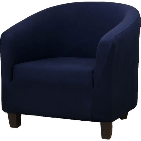 Housse De Fauteuil Club - Élastique Hautement Extensible - Lavable En Machine - Protection Complète Pour Canapé Et Fauteuil - 1 Pièce (1/5)