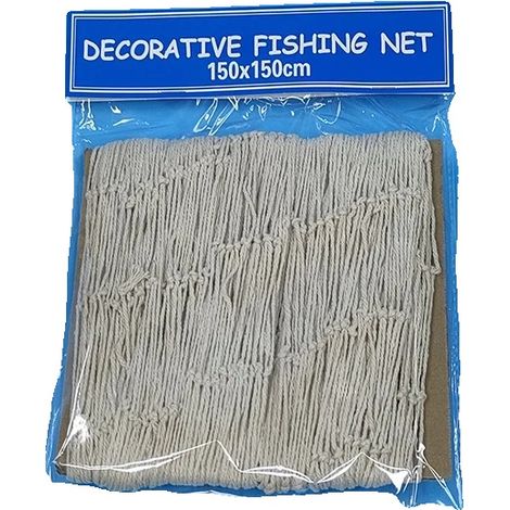 Decorazione a rete da pesca, tema nautico, per esposizione fotografica, 150x150 cm (1/2)