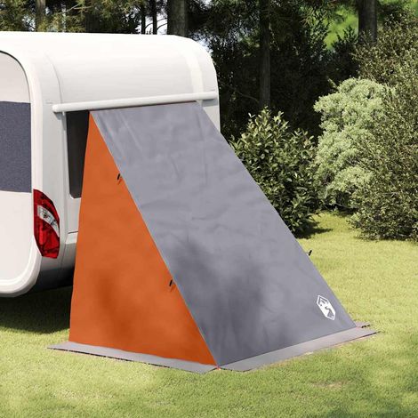 Heckklappenzelt Grau und Orange 190 x 150 x 185 cm Taft