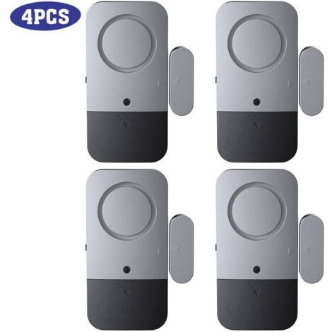 Capteur d'alarme de fenêtre de porte Capteur de porte sans fil Alarme antivol Compatible avec l'hte d'alarme pour système d'alarme de sécurité domotique intelligent Ensemble de quatre pièces (1/5)
