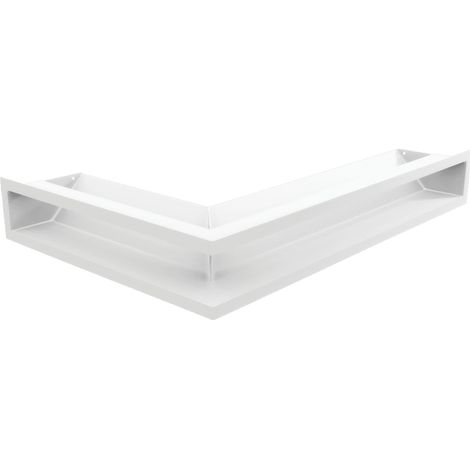 Eck-Lüftungsgitter LUFT rechts 40x60x9 weiß Slim (1/5)