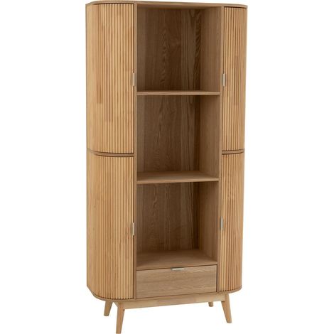 Bibliothèque en Bois "Alta" 180cm Naturel (1/5)