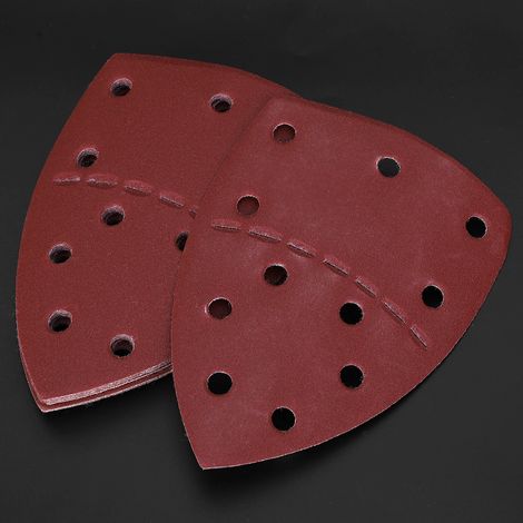 60 feuilles de papier de verre « souris », feuilles individuelles, 140 x 140 x 100 mm, 11 trous, grain 180 (1/5)
