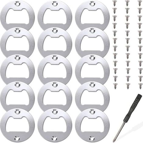 15 ensembles d'inserts de décapsuleur, kit de pièces d'insertion en métal pour ouvre-bouteille, moules de coulée en résine, ouvre-bière en résine, accessoires de bricolage (1/5)
