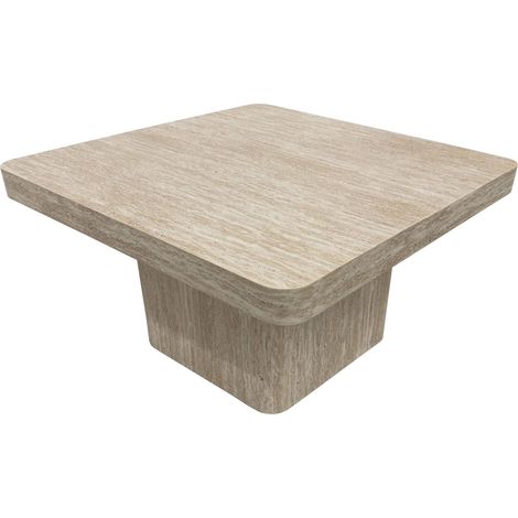 Oviala – Table basse carrée 80 cm en MDF effet bois de pin FSC – Design moderne scandinave – Surface généreuse pour magazines et déco (1/5)