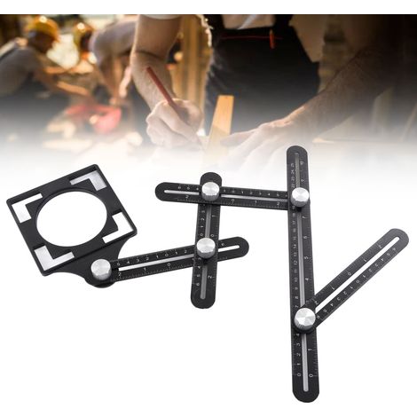 Kit de moulures pour sols irréguliers, ouvre-trous pour carrelage, règle pliante de menuiserie, gabarit de contour et gabarit de formes moulées avec verrouillage. (1/5)