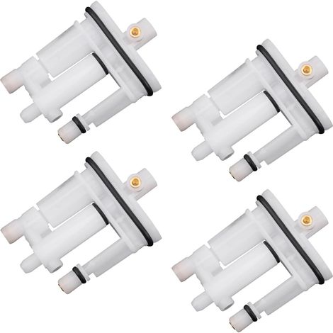 4 boquillas de carburador 592792 compatibles con Briggs & Stratton 596521, 596522 y 559648, repuestos para motores de jardín. (1/5)