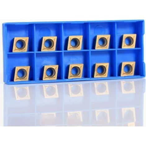 CCMT09t304 Plaquette Carbure Lot de 10 Fraises en Métal dur CNC pour Outil de Tour (1/4)