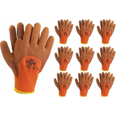 Arbeitshandschuhe / Isoliert / orangebraun / Größe: 10 - XL / RTASMANPBR 10 - 10 Stück.