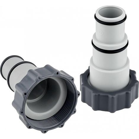 FITLAB-Adaptateur de tuyau de piscine en 2 pièces, adaptateur de tuyau de piscine avec joint pour connecteur fileté de pompe de piscine (1/5)
