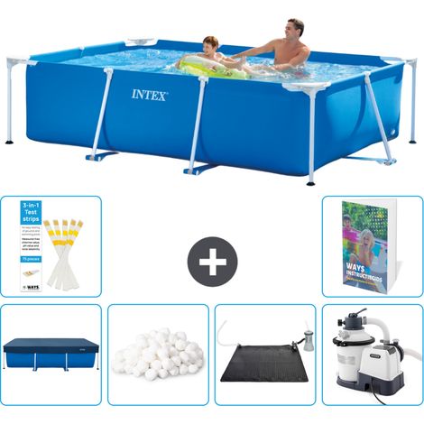 Rechteckiger Frame Pool - 260x160x65 cm - 7-teilig S12
