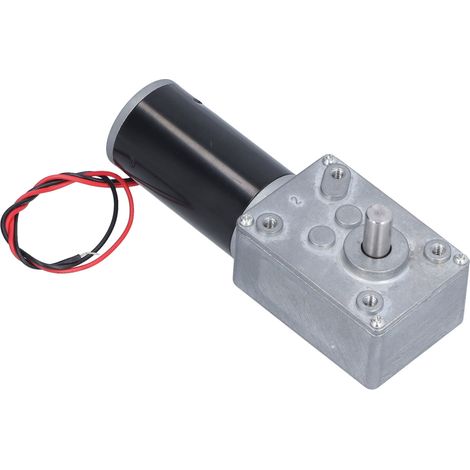 Moteur à réducteur à vis sans fin, moteur électrique à engrenages autobloquants à couple élevé, adapté aux instruments automatisés, aux machines à rideaux, 24 V 10 tr/min (1/5)