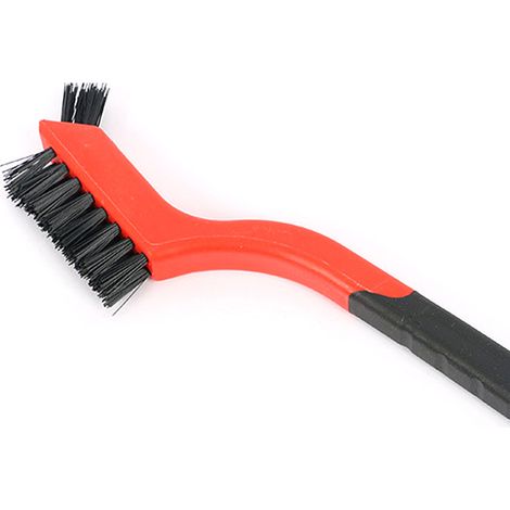 Vente directe d'usine de mini brosses de nettoyage double face en fil d'acier inoxydable et nylon de 18 cm (7 pouces) pour le nettoyage et l'élimination de la rouille, brosse à dents industrielle en f (1/5)