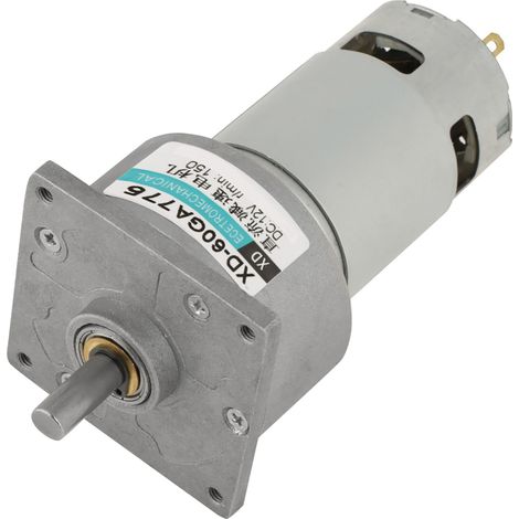 35-W-Mikro-Gleichstrom-Metallgetriebemotor, Drehzahlregelung, Rechts-/Linkslauf (12 V, 150 U/min) (1/5)