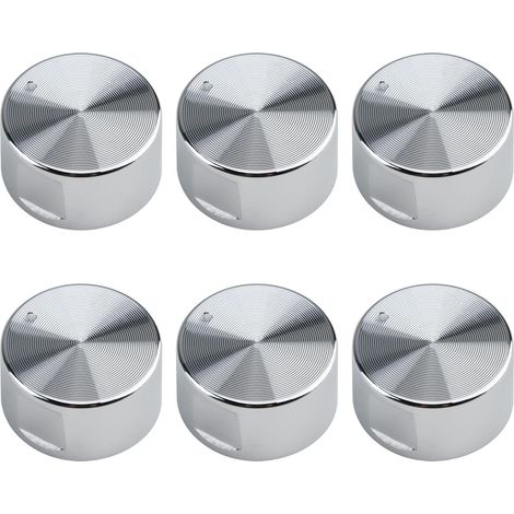 CSPARKV Gas Stove Knob, Set of 6 Universal 6mm Diameter Gas Stove Control Knobs, Universal Adjustment Knobs, for Oven, Cooker and Hot Plates